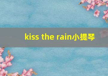 kiss the rain小提琴